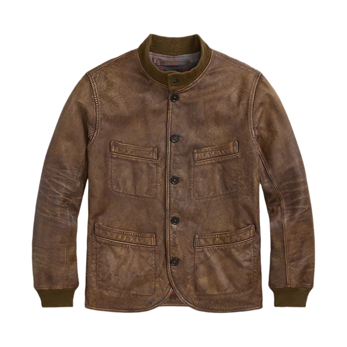 더블알엘 레더 카 코트 빈티지 브라운(Double RL Leather Car Coat Vintage Brown)