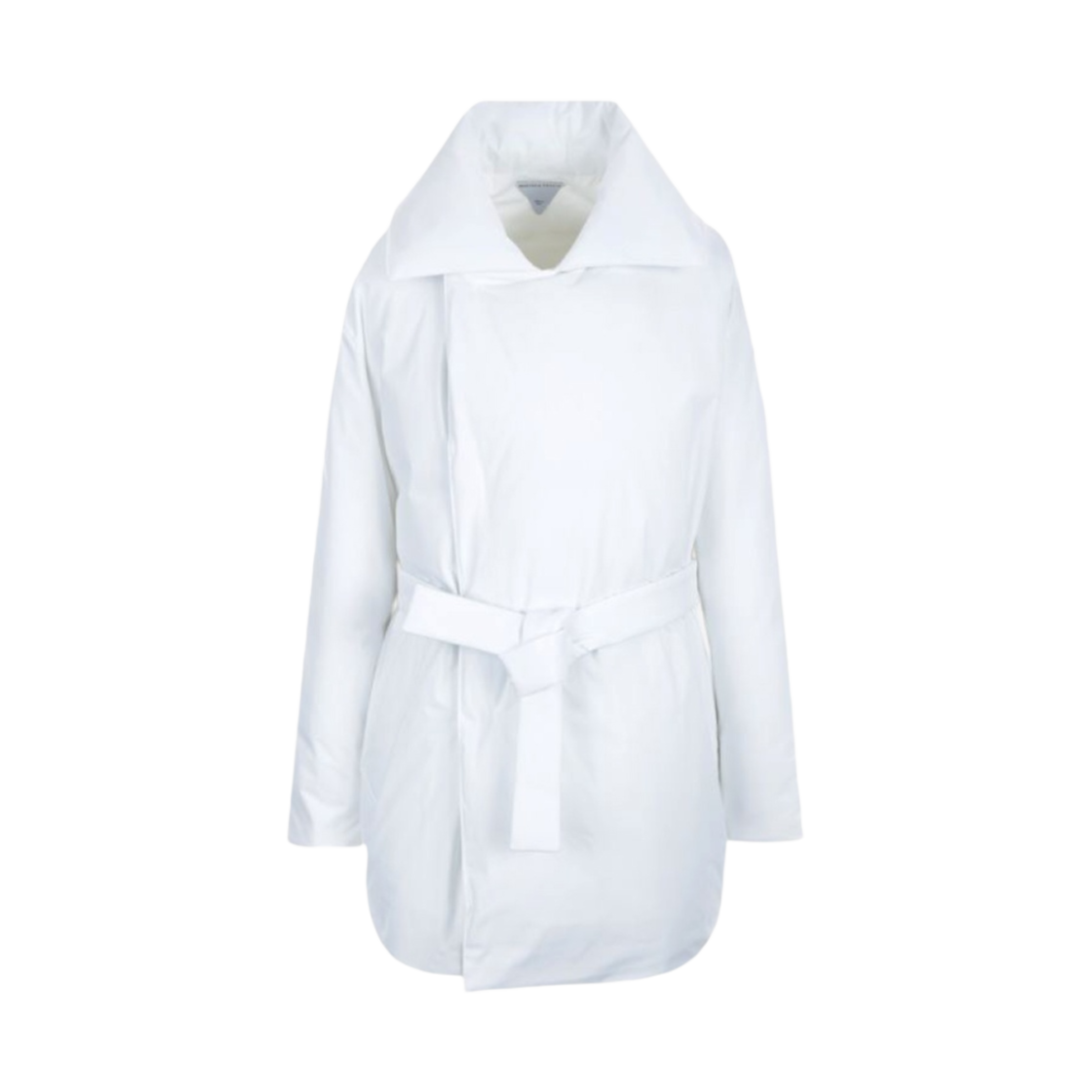 (W) 보테가 베네타 프로스트 포플린 퍼퍼 자켓 화이트((W) Bottega Veneta Frosted Poplin Puffer Jacket White) - 1