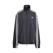 (W) Adidas Adilenium Season 2 Oversized Zip Track Top Gender Neutral Black - KR Sizing