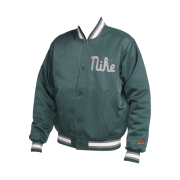 Nike Dugout Loose Satin Jacket Deep Jungle Flat Pewter