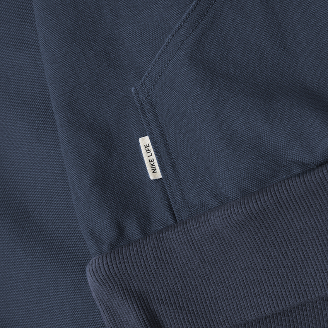 나이키 라이프 풀 집 언라인드 자켓 썬더 블루 팬텀 - 아시아(Nike Life Full Zip Unlined Jacket Thunder Blue Phantom - Asia) - 4