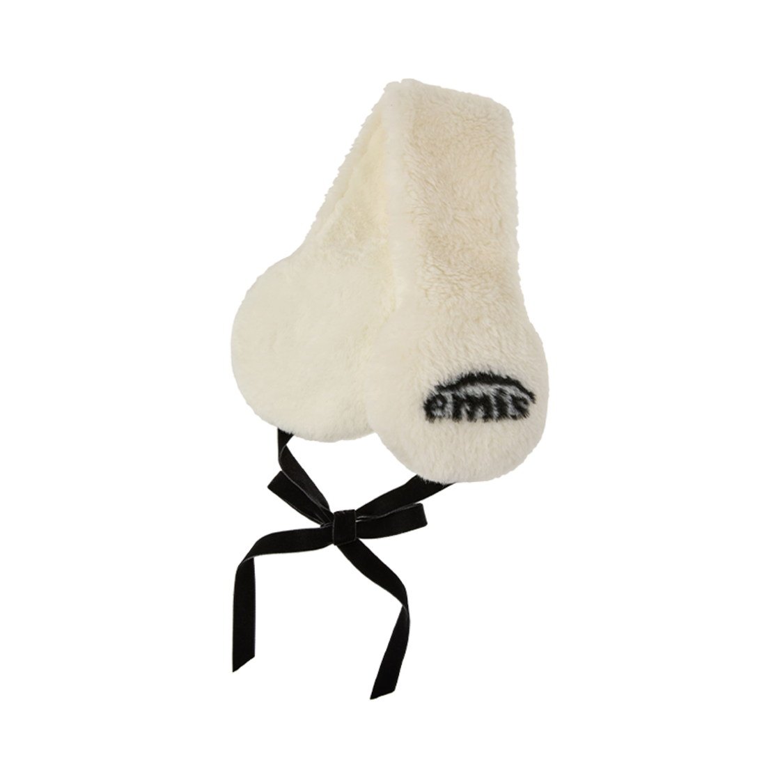 이미스 로고 자카드 이어 워머 화이트(Emis Logo Jacquard Ear Warmer White) - 1