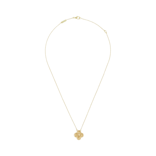 (W) Van Cleef & Arpels Vintage Alhambra Pendant Yellow Gold