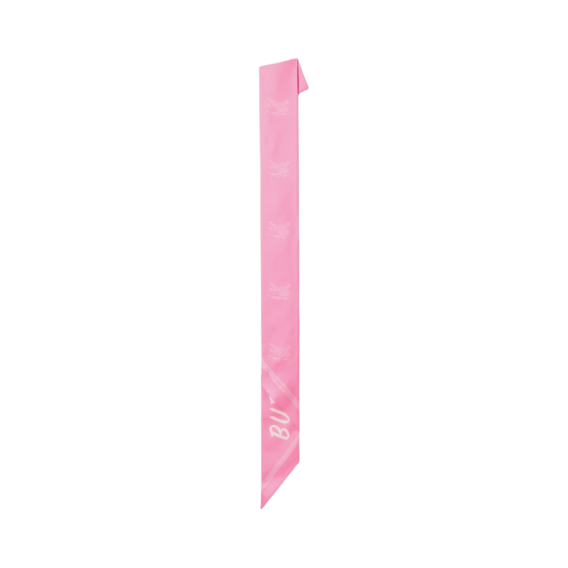 버버리 몽타주 프린트 실크 스키니 스카프 버블검 핑크(Burberry Montage Print Silk Skinny Scarf Bubblegum Pink) - 3