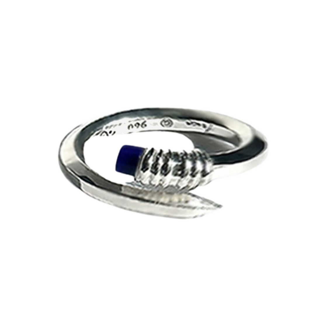 프리카 라이닝 링 실버 라피스 라줄리