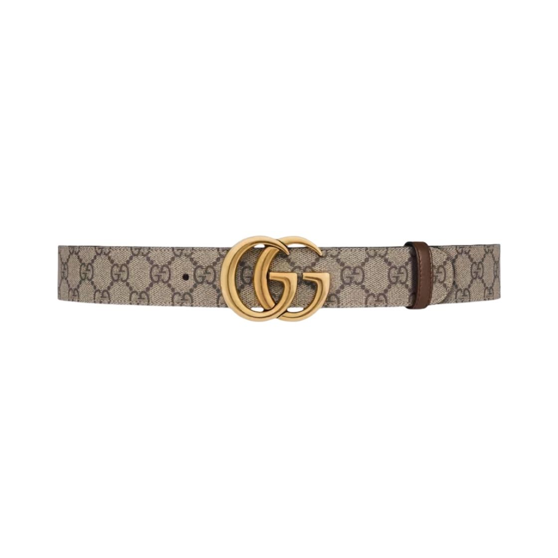 659416-92TIC-8358 Gucci GG Marmont Reversible Belt Brown Leather