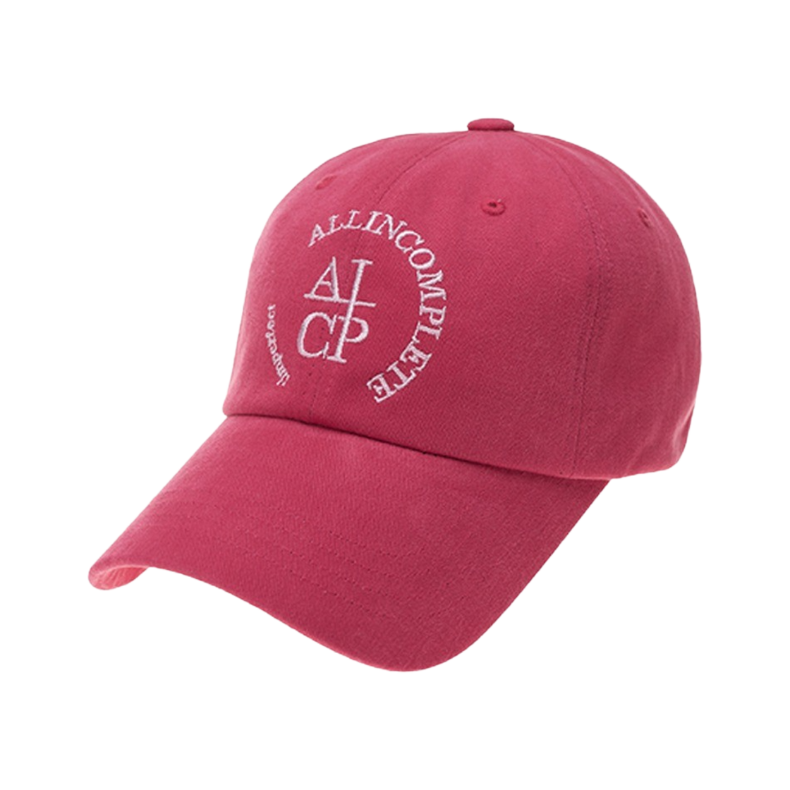 올인컴플리트 라운드 로고 볼캡 스트로베리