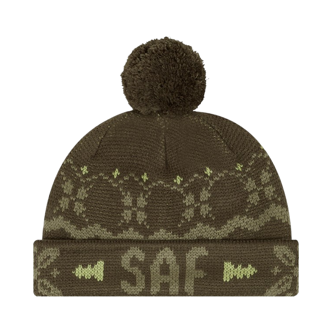 saf00426 Safarispot  S.T.C SAF POM BEANIE KHAKI