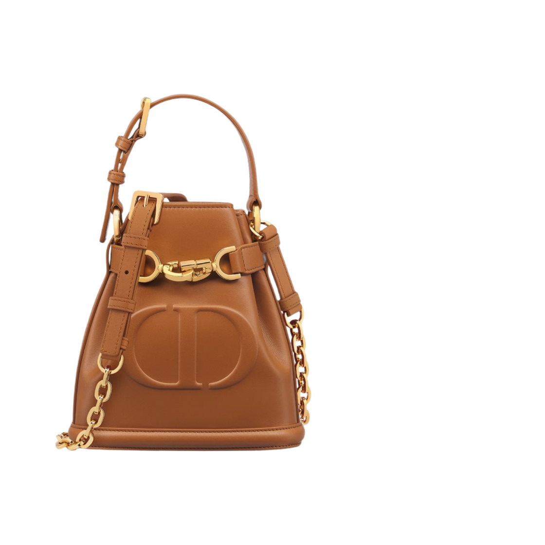디올 스몰 세 디올 백 CD 엠보스드 카프스킨 골든 새들(Dior Small C'est Dior Bag CD Embossed Calfskin Golden Saddle) - 1