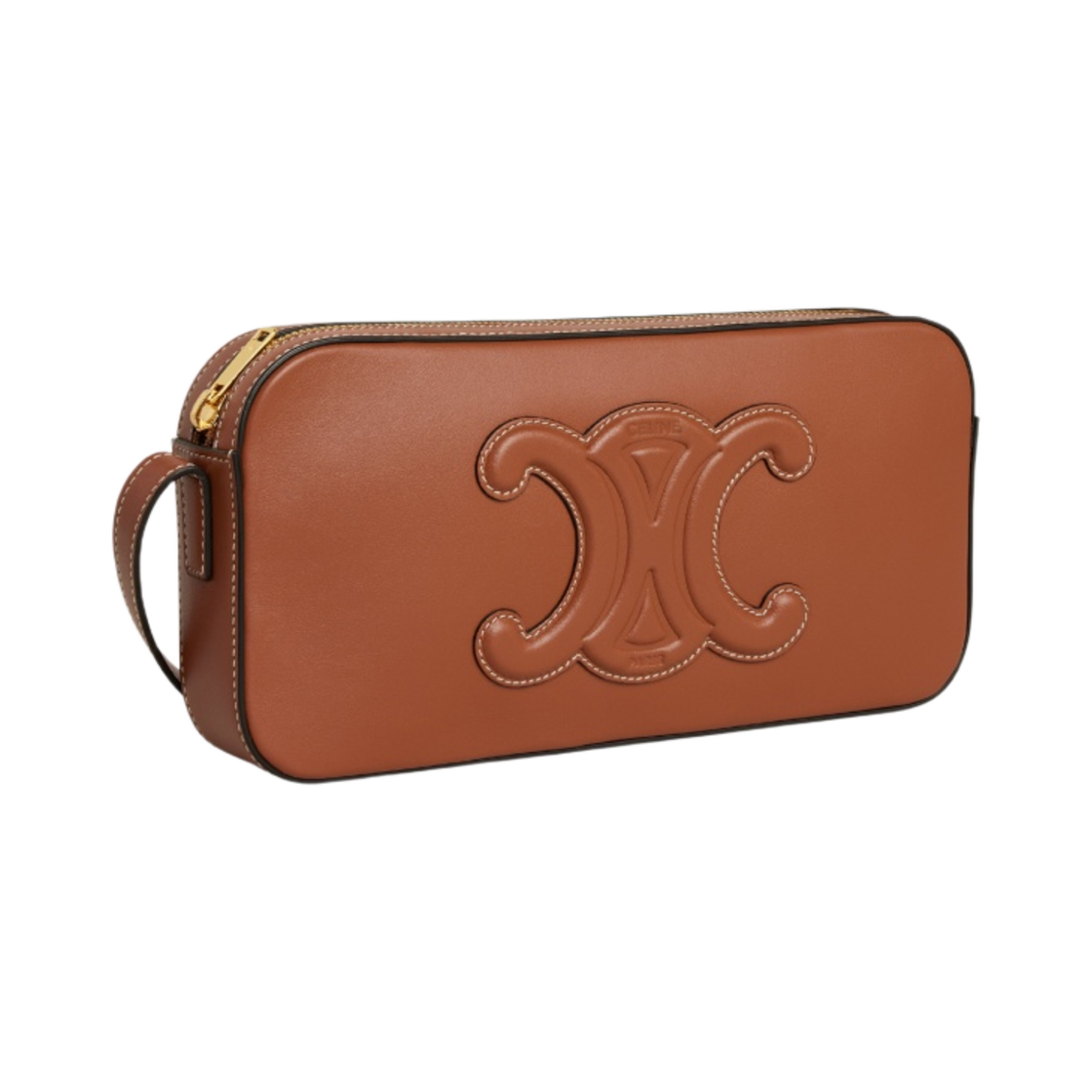 셀린느 카프스킨 카메라 숄더백 레더 트리옹프 탄(Celine Camera Shoulder Bag Cuir Triomphe in Calfskin Tan) - 2