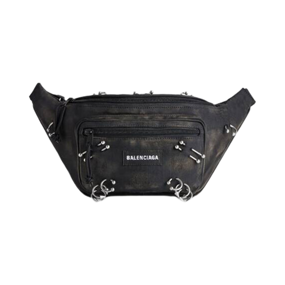 발렌시아가 익스플로러 벨트팩 피어싱 블랙(Balenciaga Explorer Beltpack with Piercings Black) - 1