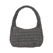 COS Oversized Quilted Crossbody Bag Grey Denim
