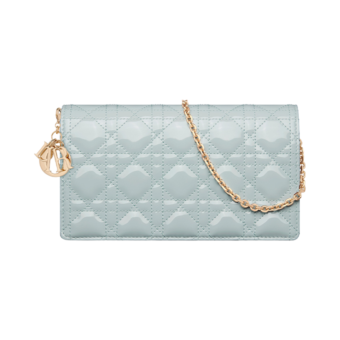 디올 레이디 파우치 플래시드 블루 페이턴트(Dior Lady Pouch Placid Blue Patent) - 1