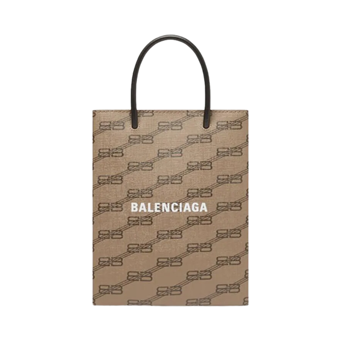757776210DA2762 Balenciaga BB Monogram Large Shopping Bag Beige