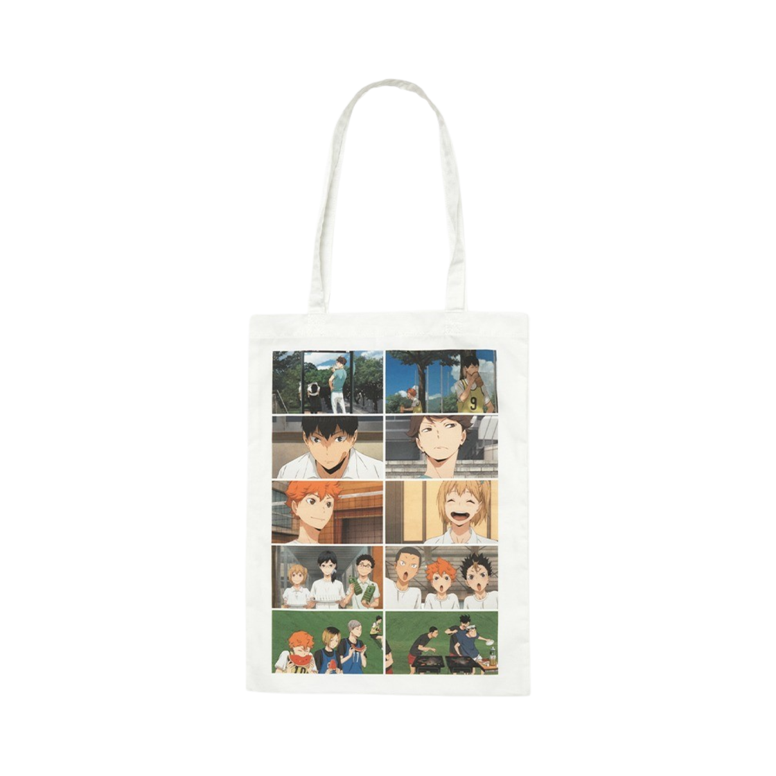 이어스트 x 하이큐!! 씬 컬렉팅 토트백 화이트(EERST x HAIKYU!! Scene Collecting Tote Bag White)