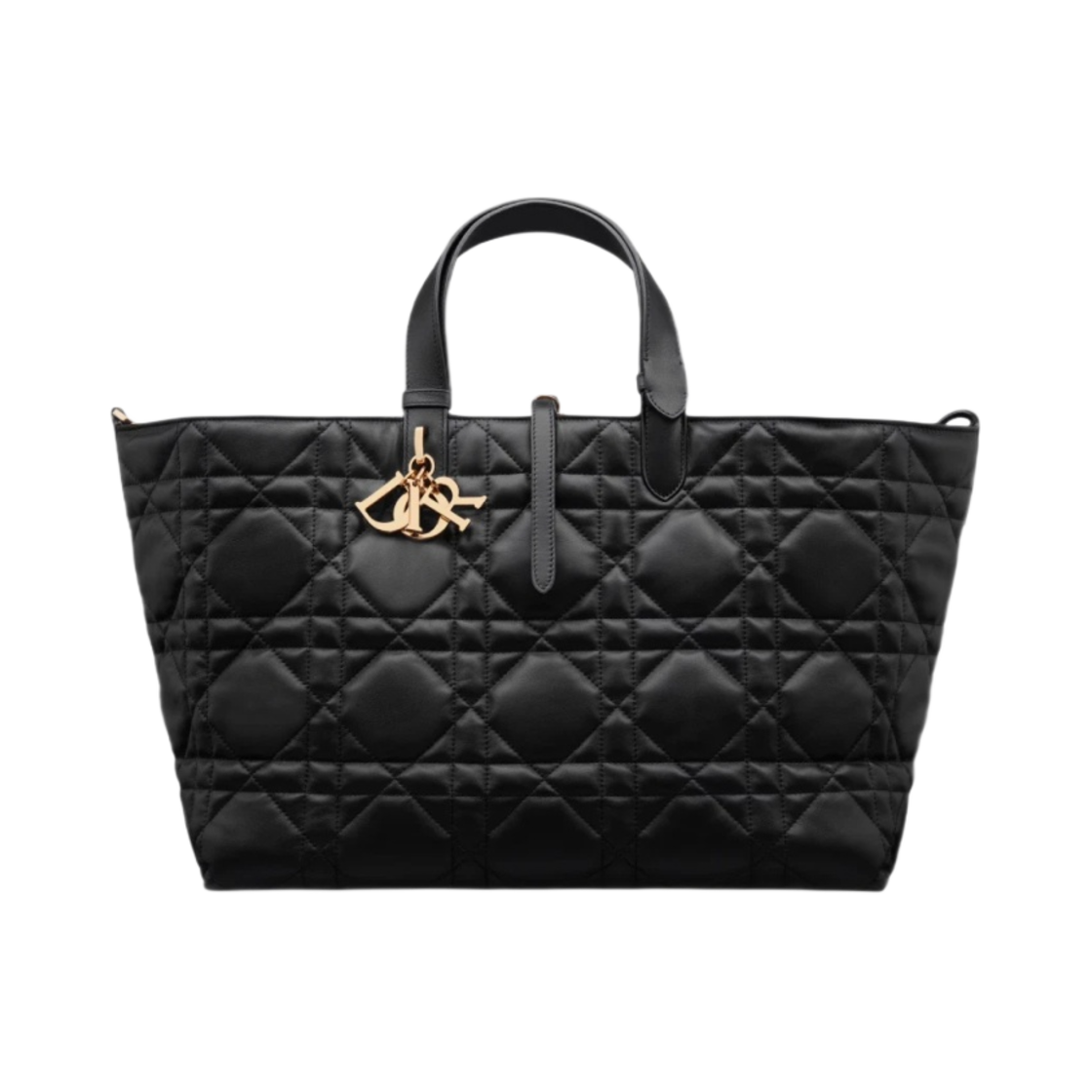 디올 라지 뚜주흐 백 매크로까나쥬 카프스킨 블랙