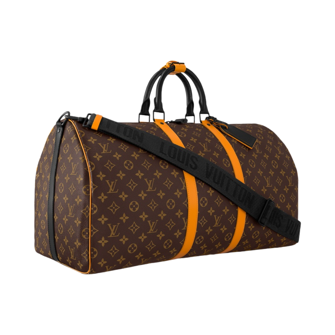 루이비통 키폴 반둘리에 55 모노그램 마카사르 샤프론 오렌지(Louis Vuitton Keepall Bandoulier 55 Monogram Macassar Saffron Orange) - 2