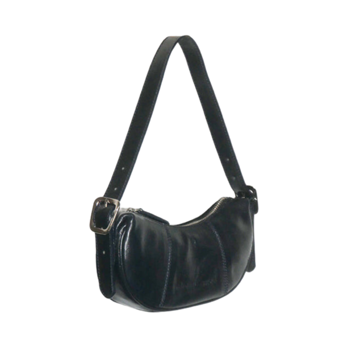 NR0091 Paloma Wool Mini Bean Embossed Logo Handbag Navy