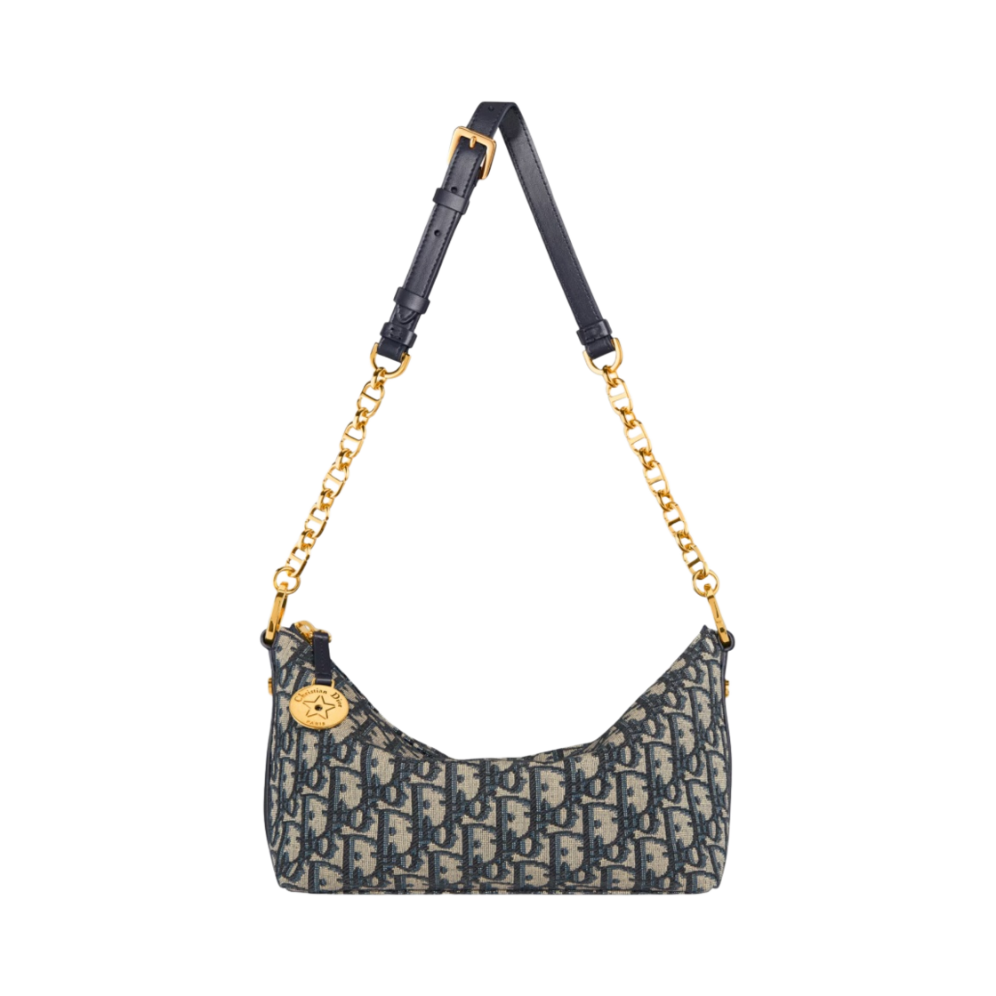 디올 디올스타 체인 호보 백 오블리크 자카드 블루(Dior Diorstar Hobo Bag with Chain Oblique Jacquard Blue) - 3
