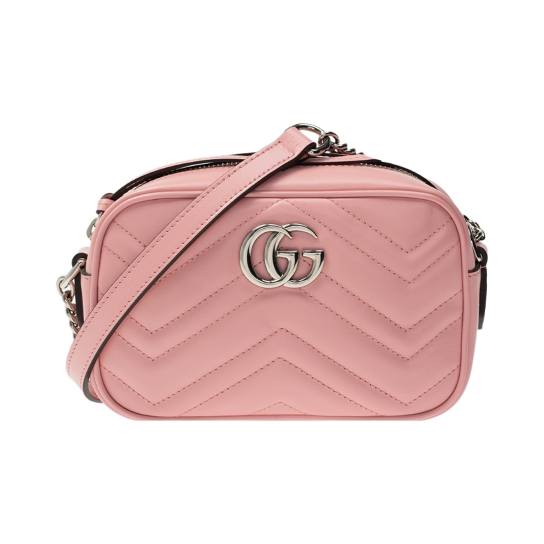 구찌 GG 마몽 퀼티드 숄더백 라이트 핑크(Gucci GG Marmont Quilted Shoulder Bag Light Pink) - 1
