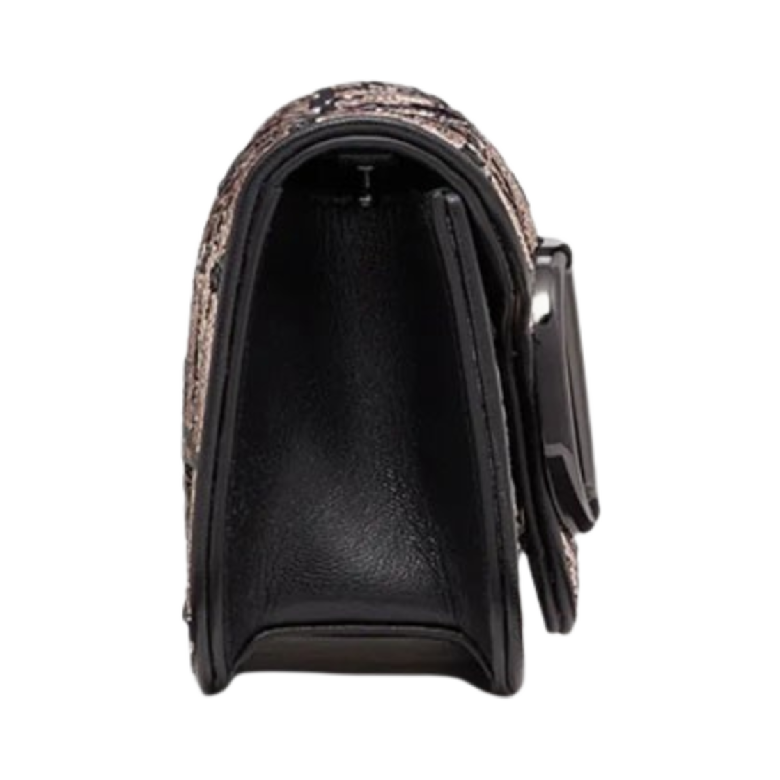 발렌티노 트왈 아이코노그래피 자수 스몰 로코 숄더백 라이트 카멜 블랙(Valentino Small Loco Shoulder Bag With Toile Iconographe Embroidery Light Camel-Black) - 3