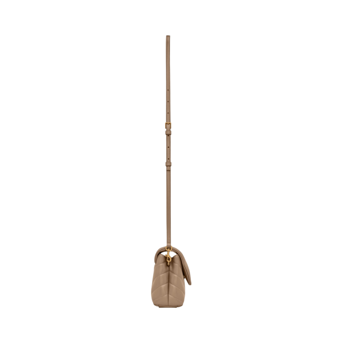 생로랑 마틀라세 Y 레더 루루 토이 스트랩백 그레이시 브라운(Saint Laurent Loulou Toy Strap Bag in Matelasse Y Leather Greyish Brown) - 2