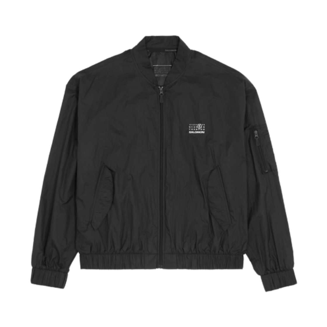 살로몬 x MM6 메종 마르지엘라 넘버 로고 프린트 봄버 자켓 블랙(Salomon x MM6 Maison Margiela Number Logo Printed Bomber Jacket Black)
