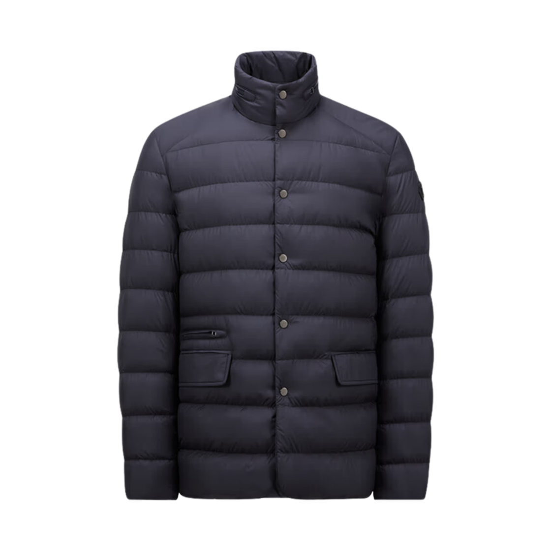 J2-091-1A00108-549SK-779 Moncler Malinvern Hooded Short Down Jacket Navy Blue - 24FW