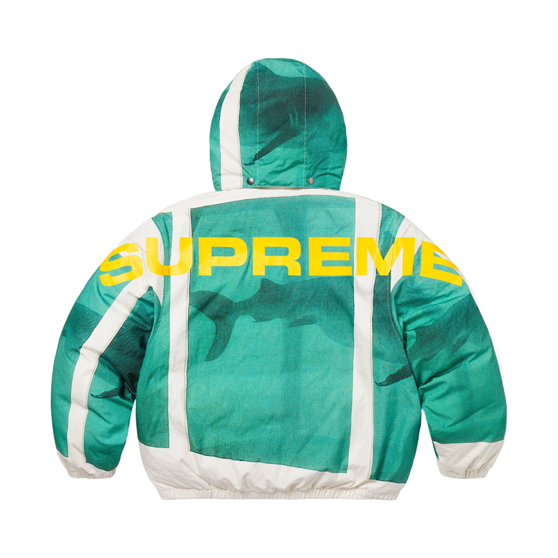 슈프림 x 데미안 허스트 다운 퍼퍼 자켓 화이트 - 25SS(Supreme x Damien Hirst Down Puffer Jacket White - 25SS) - 1