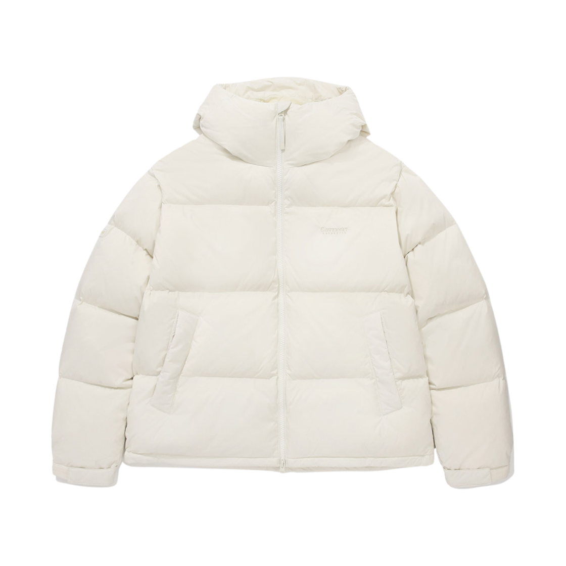 커버낫 씨빅 오리진 후드 숏 푸퍼 아이보리(Covernat Civic Origin Hood Short Puffer Ivory)