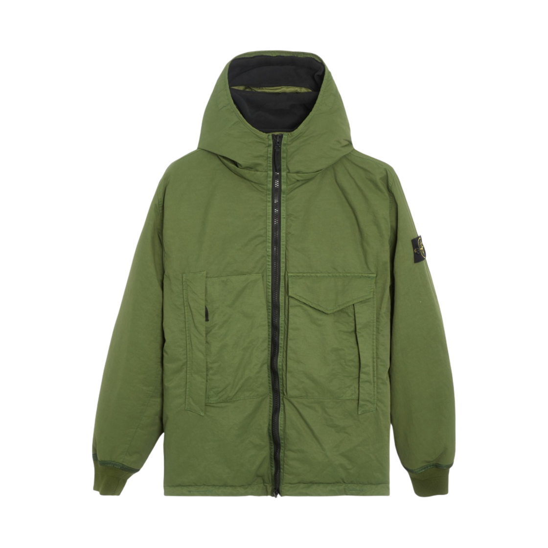 스톤 아일랜드 41421 오파크 나일론 트윌 다운 올리브 그린 - 22FW(Stone Island 41421 Opaque Nylon Twill Down Olive Green - 22FW) - 1