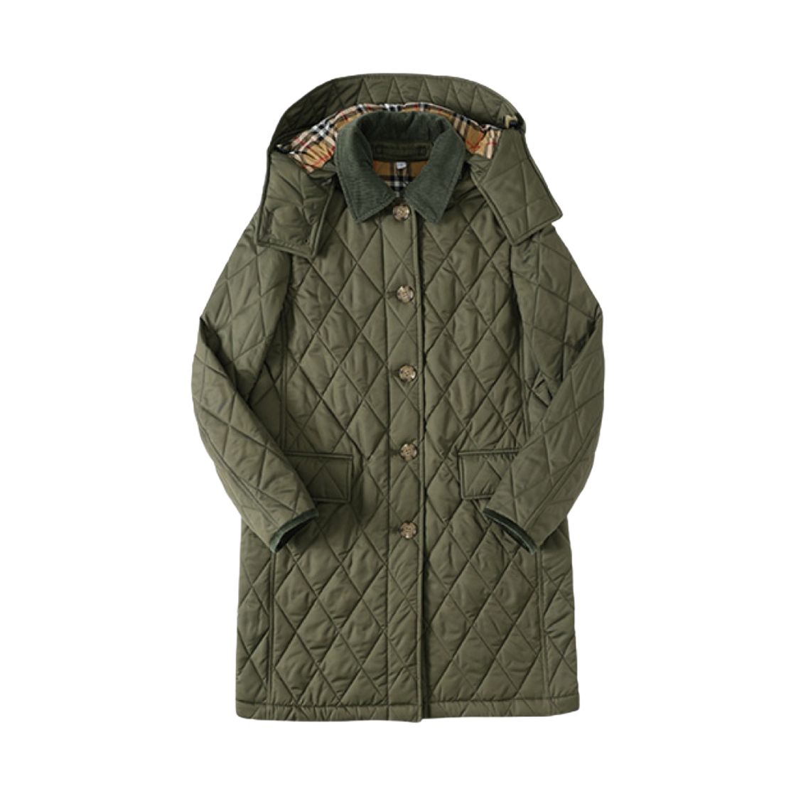 (W) 버버리 데레헴 다이아몬드 퀼티드 자켓 올리브