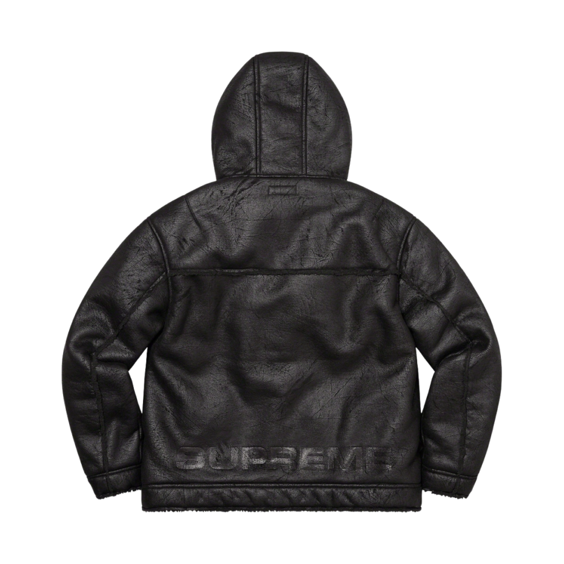 슈프림 포우 셔링 후드 자켓 블랙 - 23SS(Supreme Faux Shearling Hooded Jacket Black - 23SS) - 3