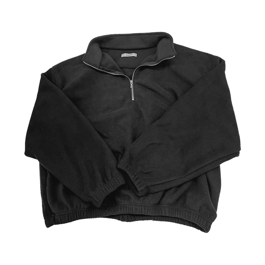 [예약 배송] 논노드 하프 집 플리스 블랙([예약 배송] Nonnod Half zip fleece Black)