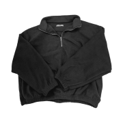 [예약 배송] Nonnod Half zip fleece Black