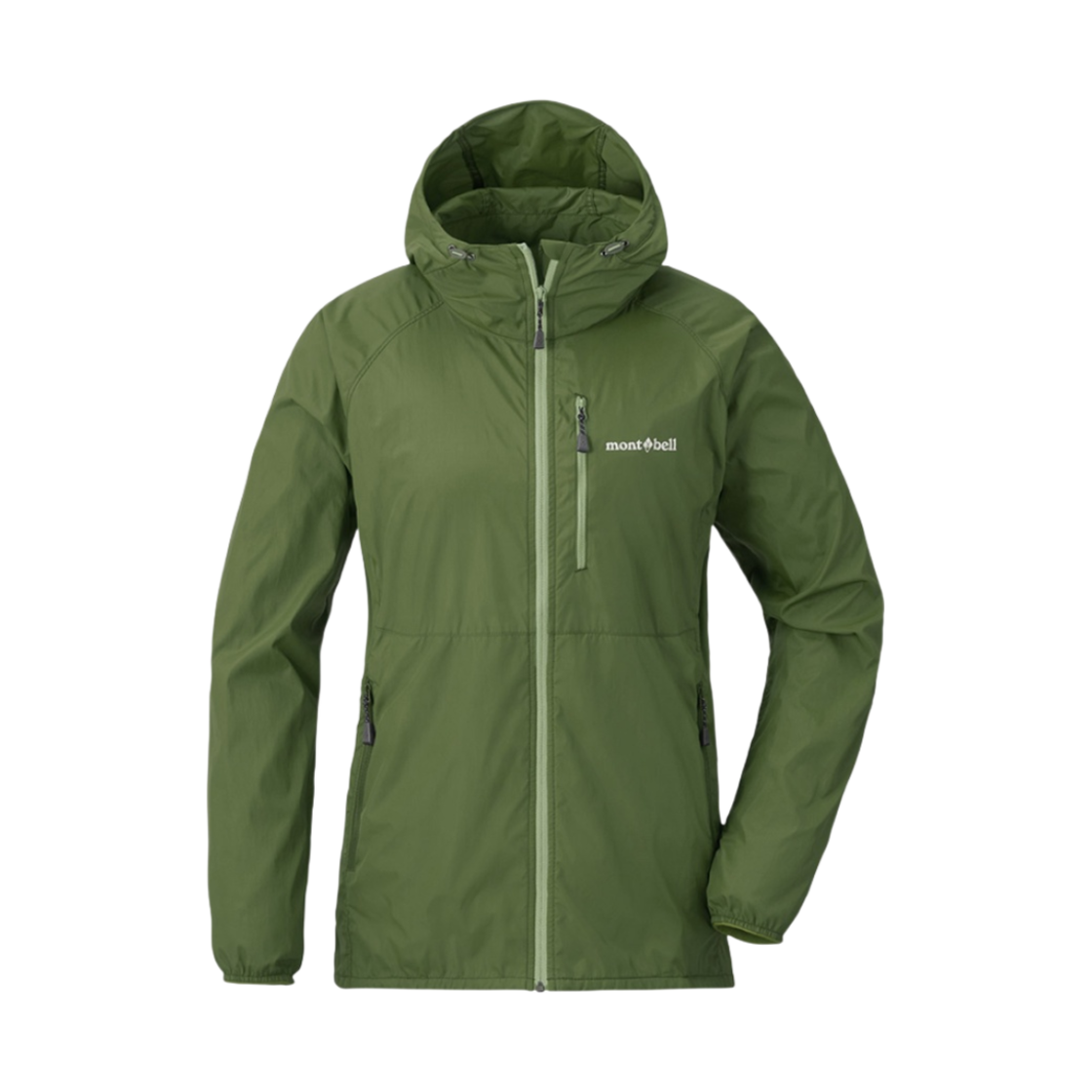 (W) 몽벨 윈드 블라스트 후드 자켓 카키((W) Montbell Wind Blast Hooded Jacket Khaki) - 1