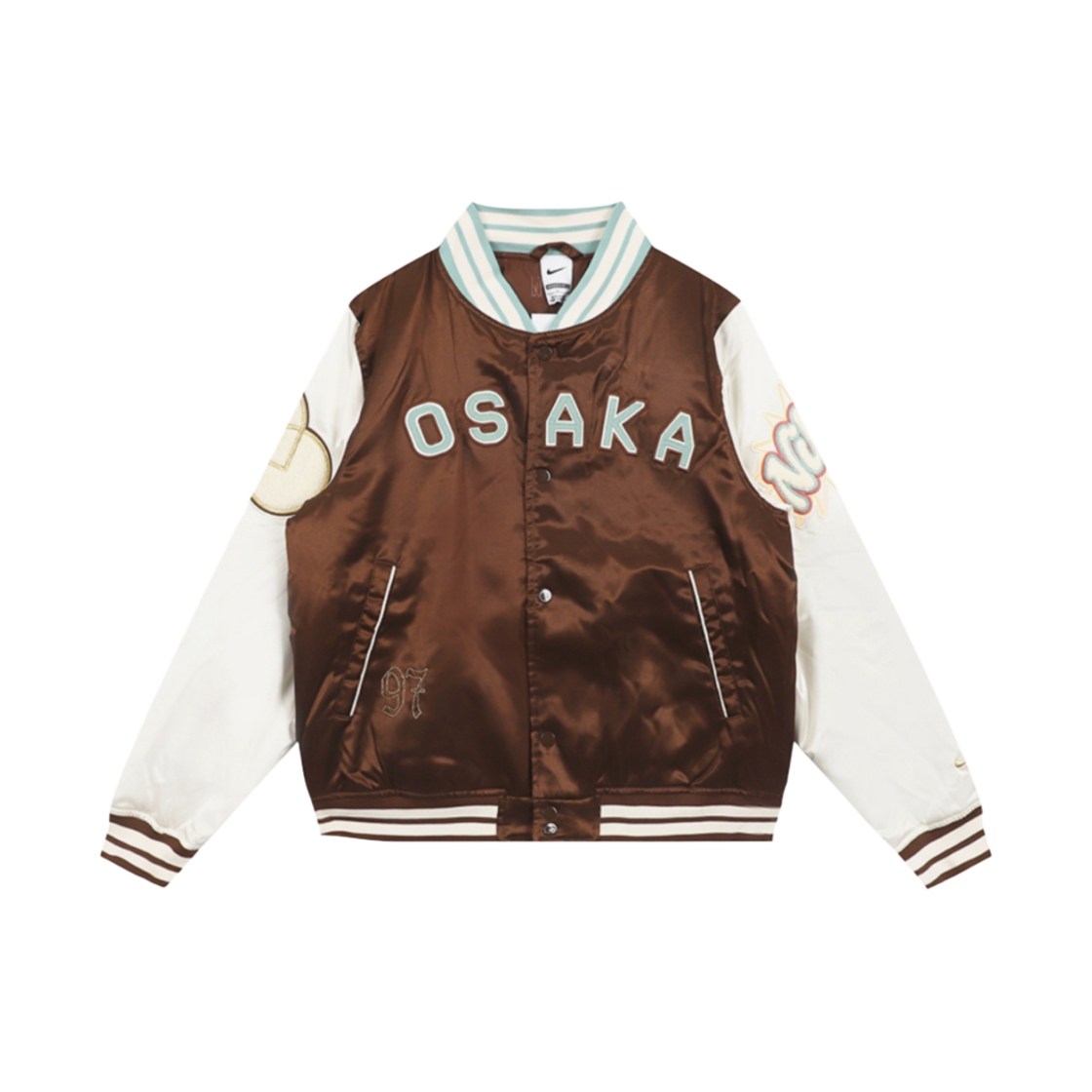 (W) 나이키 나오미 오사카 바시티 패딩 재킷 카카오 와우((W) Nike Naomi Osaka Varsity Jacket Cacao Wow)