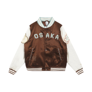 (W) Nike Naomi Osaka Varsity Jacket Cacao Wow