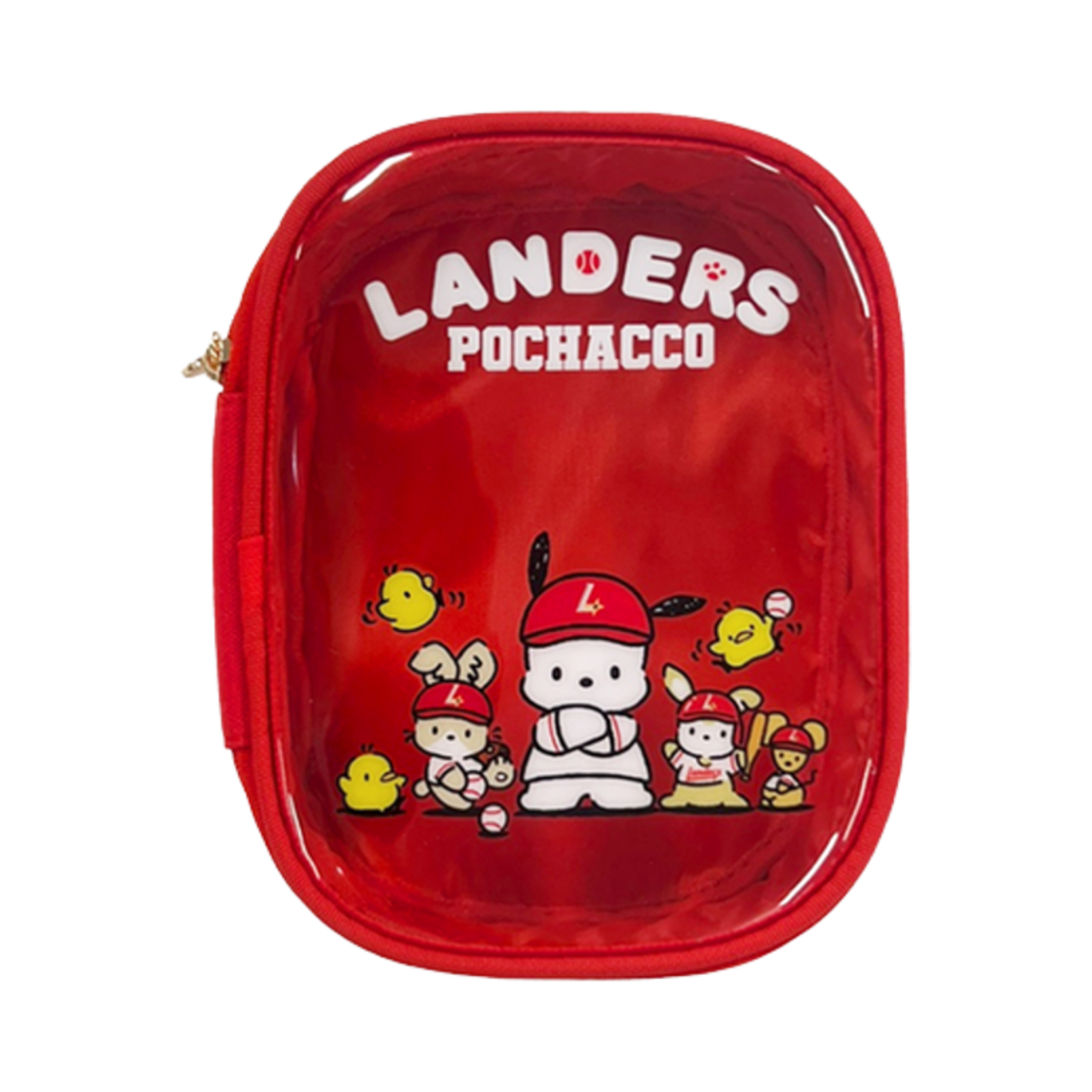 SSG 랜더스 x 포차코 투명 파우치 멀티(SSG Landers x Pochacco Transparent Pouch Multi)