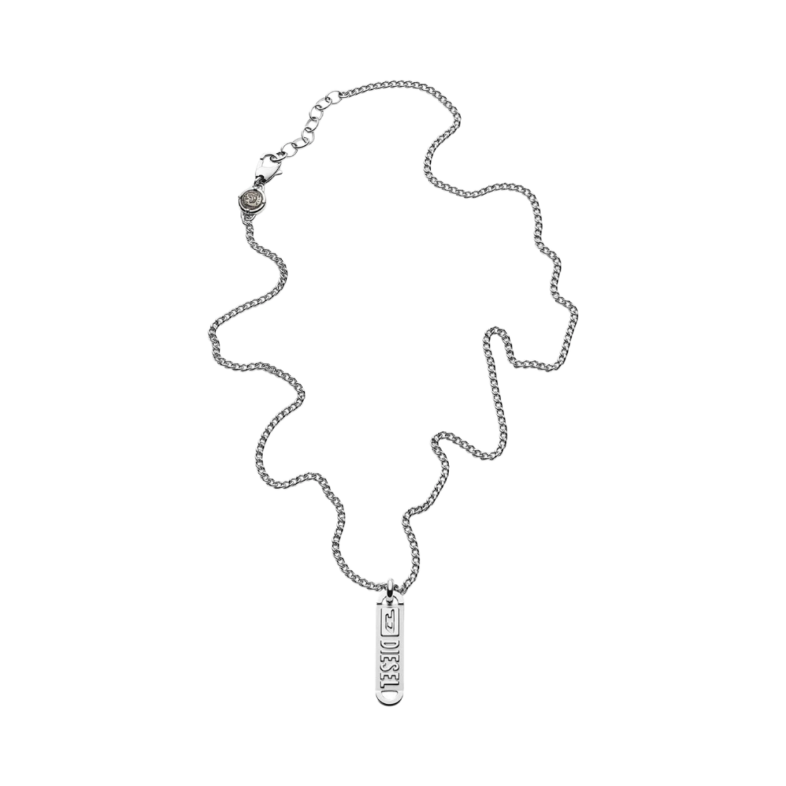 DX122800DJW-01 Diesel Dx1228 Stainless Steel Necklace Silver