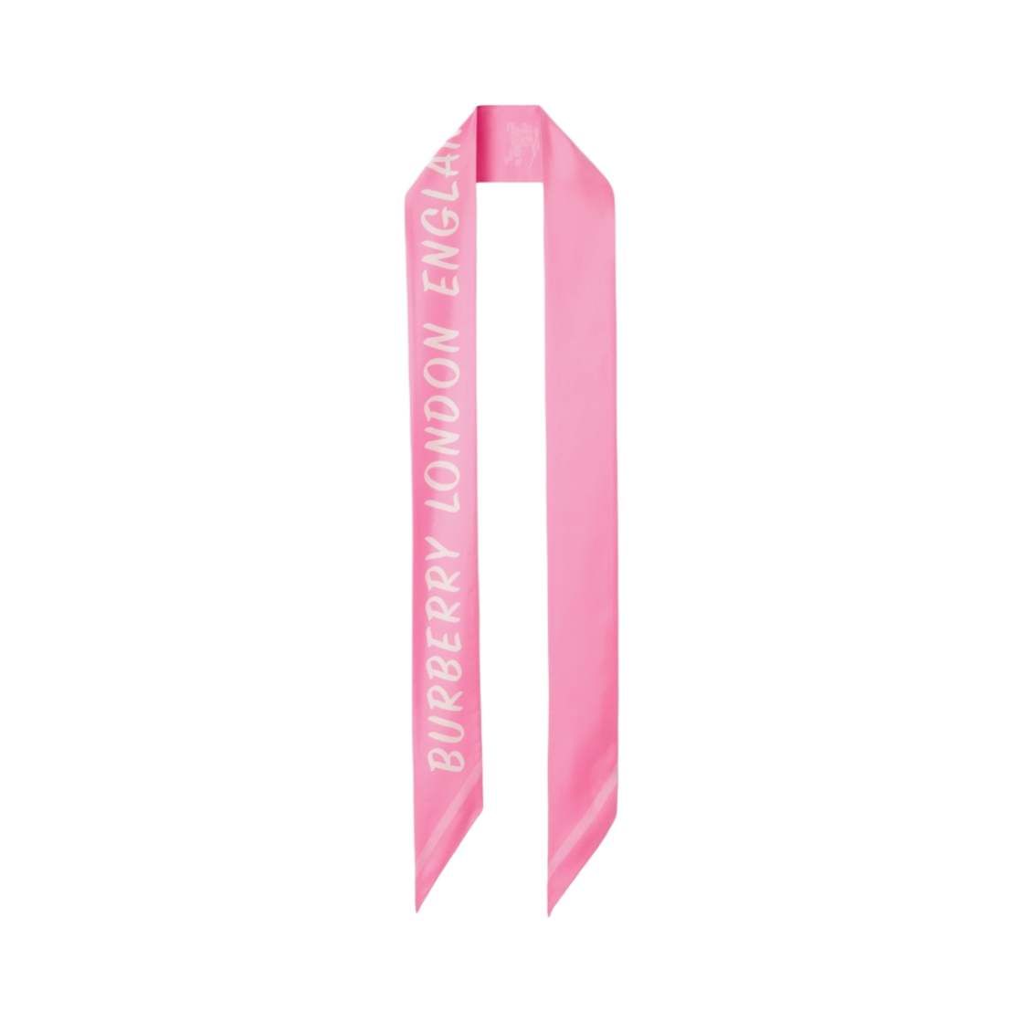 버버리 몽타주 프린트 실크 스키니 스카프 버블검 핑크(Burberry Montage Print Silk Skinny Scarf Bubblegum Pink) - 2