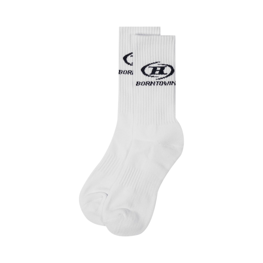 본투윈 심볼 B 로고 삭스 화이트(BORN TO WIN Symbol B Logo Socks White)
