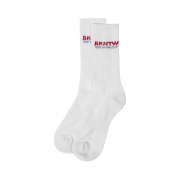 BORN TO WIN Workout Logo Socks White