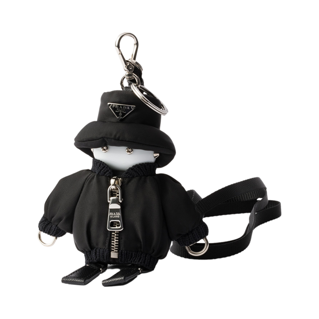 프라다 소프트 로봇 리나일론 백 참 블랙