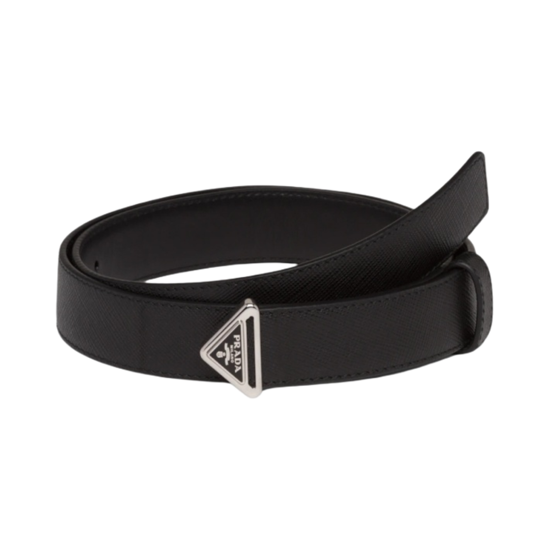 (W) 프라다 사피아노 레더 벨트 블랙((W) Prada Saffiano Leather Belt Black) - 1