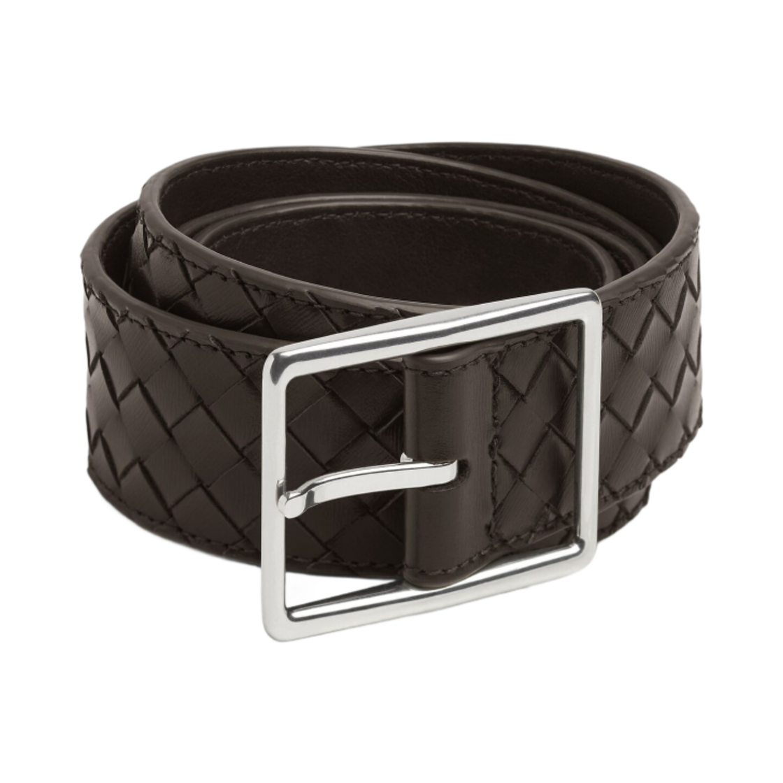796783V4LQ12145 Bottega Veneta Intrecciato Piccolo Belt Fondant
