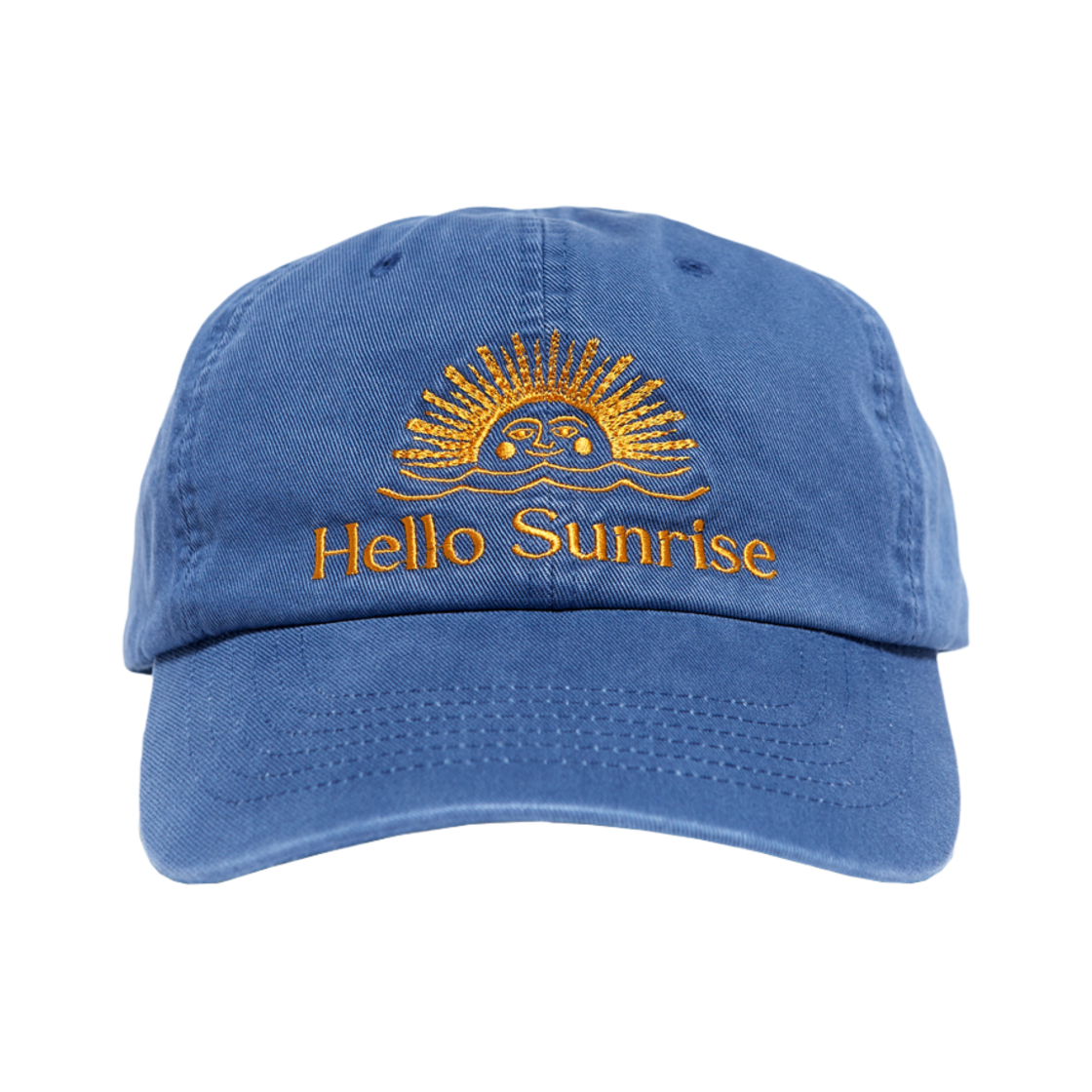 헬로선라이즈 워시드 OG 로고 볼캡 오션 블루(Hello Sunrise Washed OG Logo Ball Cap Ocean Blue)