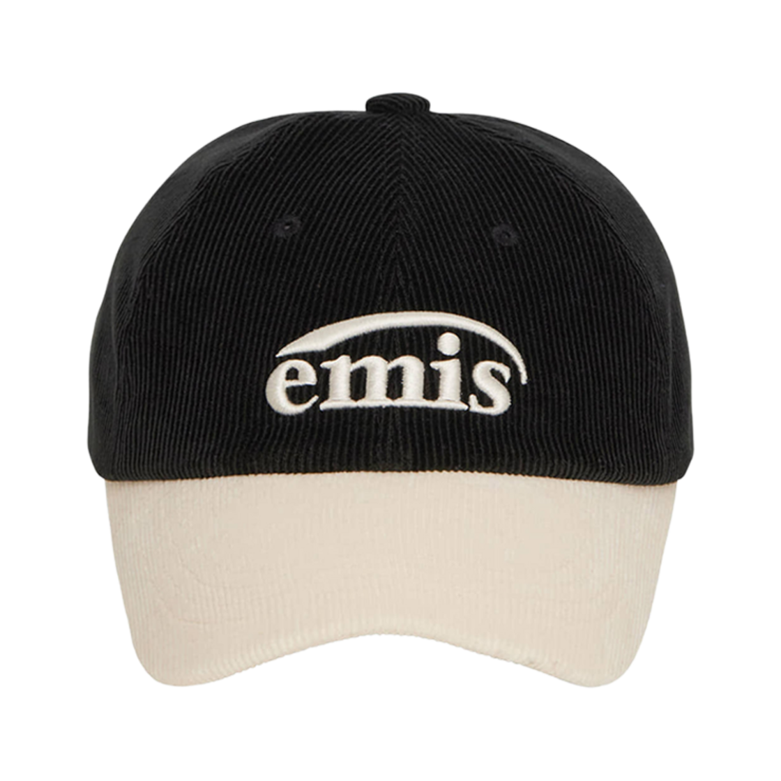 이미스 코듀로이 투 톤 볼캡 블랙(Emis Corduroy Two Tone Ball Cap Black) - 1