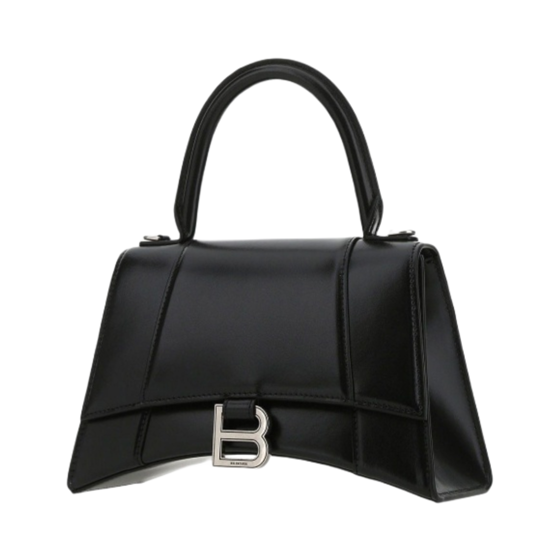 발렌시아가 샤이니 박스 카프스킨 아워글래스 스몰 핸드백 블랙(Balenciaga Hourglass Small Handbag in Shiny Box Calfskin Black) - 2