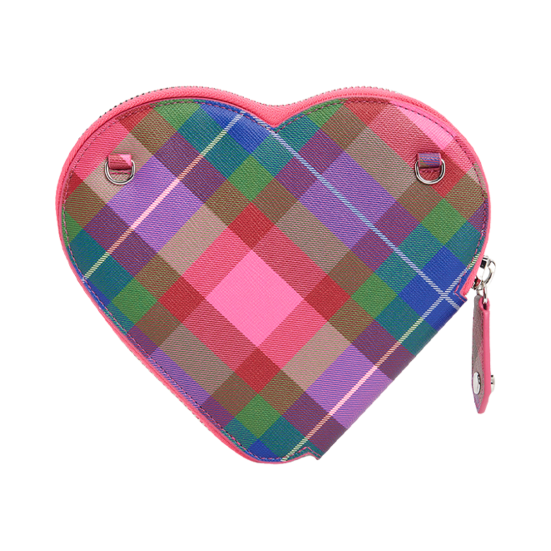 비비안 웨스트우드 하트 체인 크로스바디백 블루 체크(Vivienne Westwood Heart Chain Crossbody Bag Blue Check) - 2